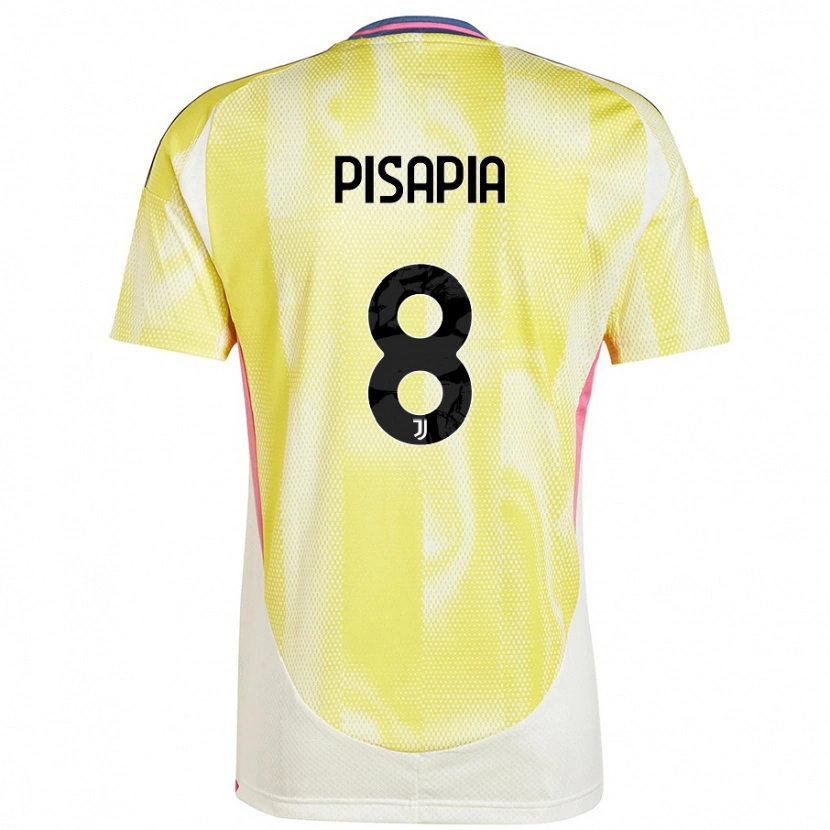 Danxen Hombre Camiseta Luciano Pisapia #8 Amarillo Solar 2ª Equipación 2024/25 La Camisa México