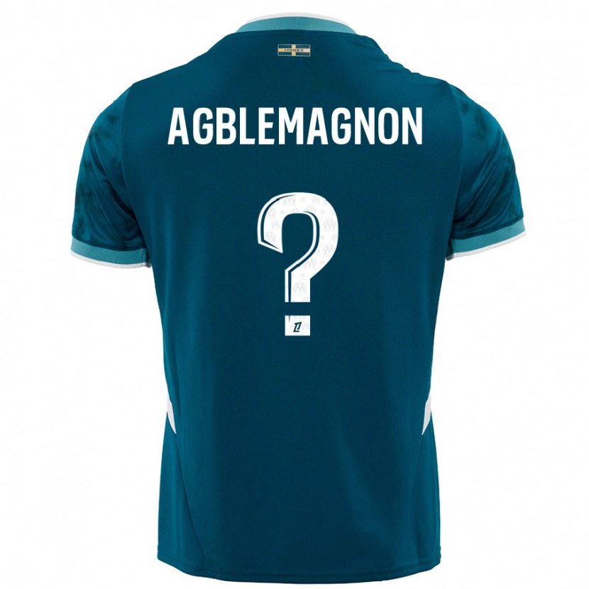 Danxen Hombre Camiseta Jordan Agblemagnon #0 Azul Turquesa 2ª Equipación 2024/25 La Camisa México