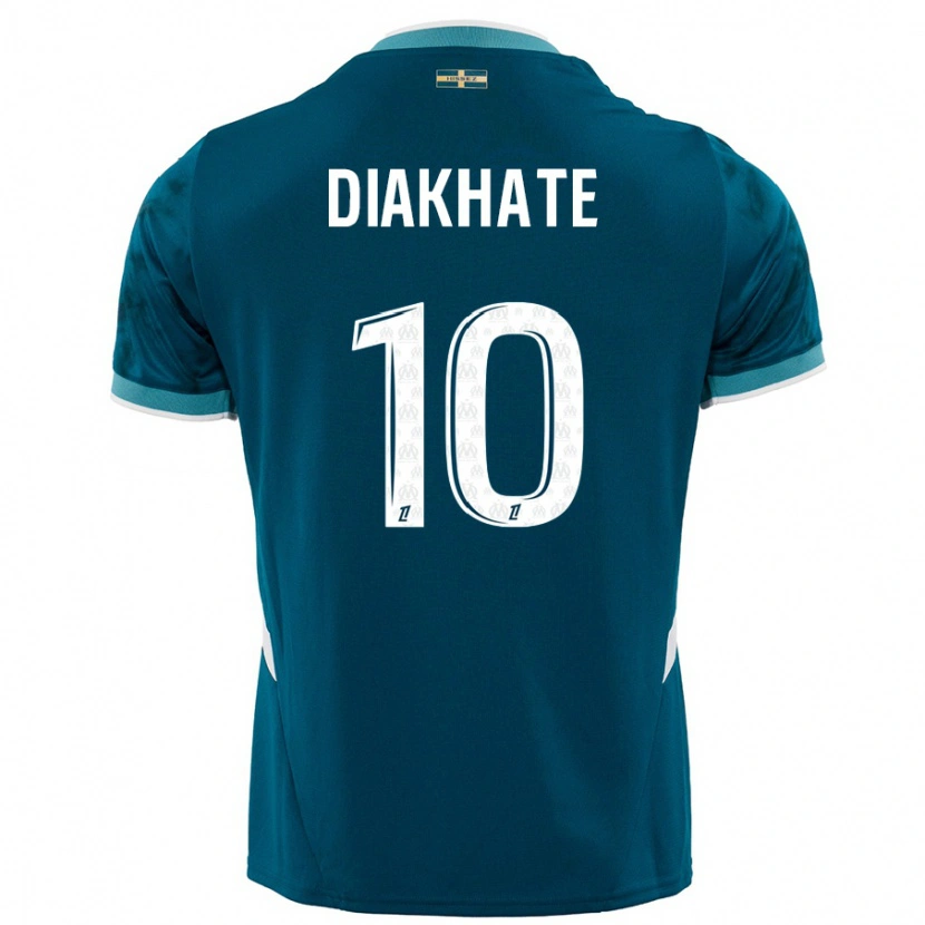 Danxen Hombre Camiseta Ndeye Awa Diakhaté #10 Azul Turquesa 2ª Equipación 2024/25 La Camisa México