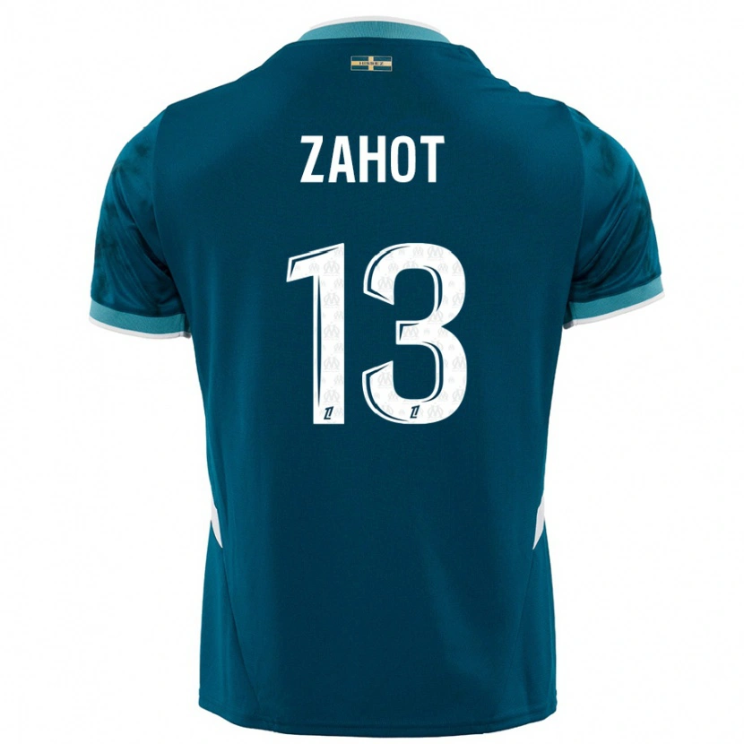 Danxen Hombre Camiseta Sarah Zahot #13 Azul Turquesa 2ª Equipación 2024/25 La Camisa México