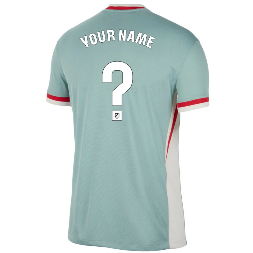Danxen Hombre Camiseta Su Nombre #0 Beige Claro Azul 2ª Equipación 2024/25 La Camisa México