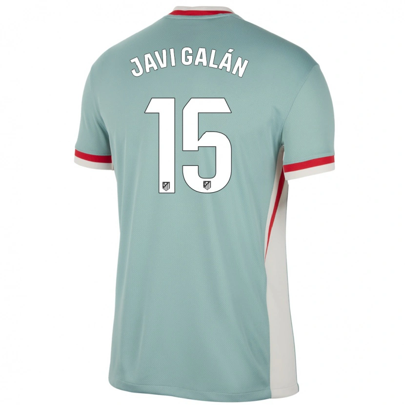Danxen Hombre Camiseta Javi Galán #15 Beige Claro Azul 2ª Equipación 2024/25 La Camisa México