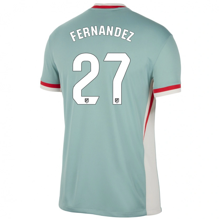 Danxen Hombre Camiseta Alexia Fernández #27 Beige Claro Azul 2ª Equipación 2024/25 La Camisa México