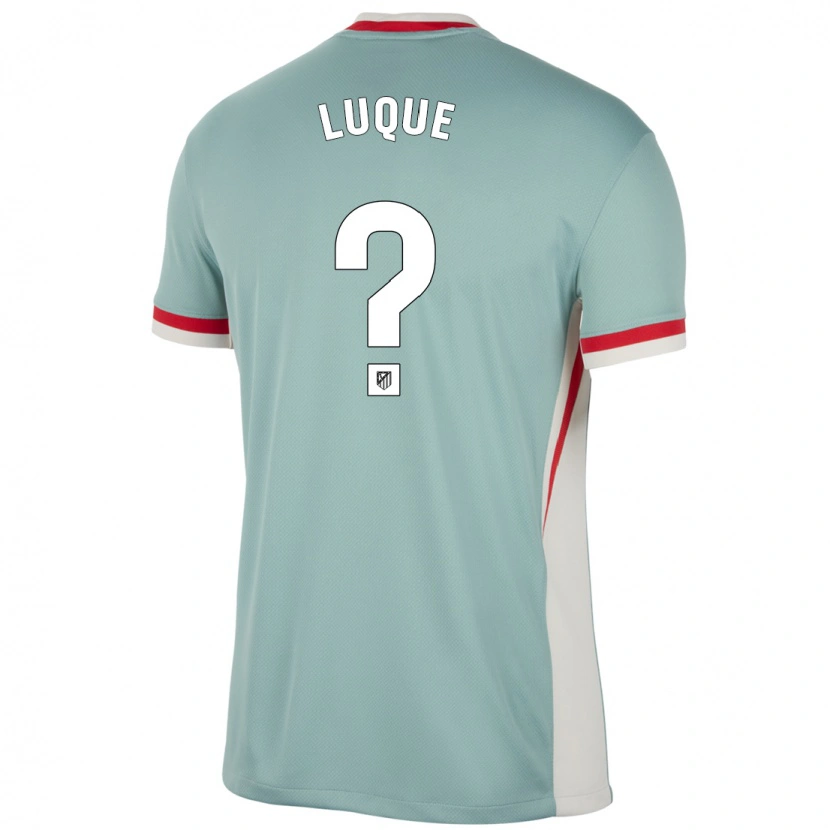 Danxen Hombre Camiseta Adrian Luque #0 Beige Claro Azul 2ª Equipación 2024/25 La Camisa México