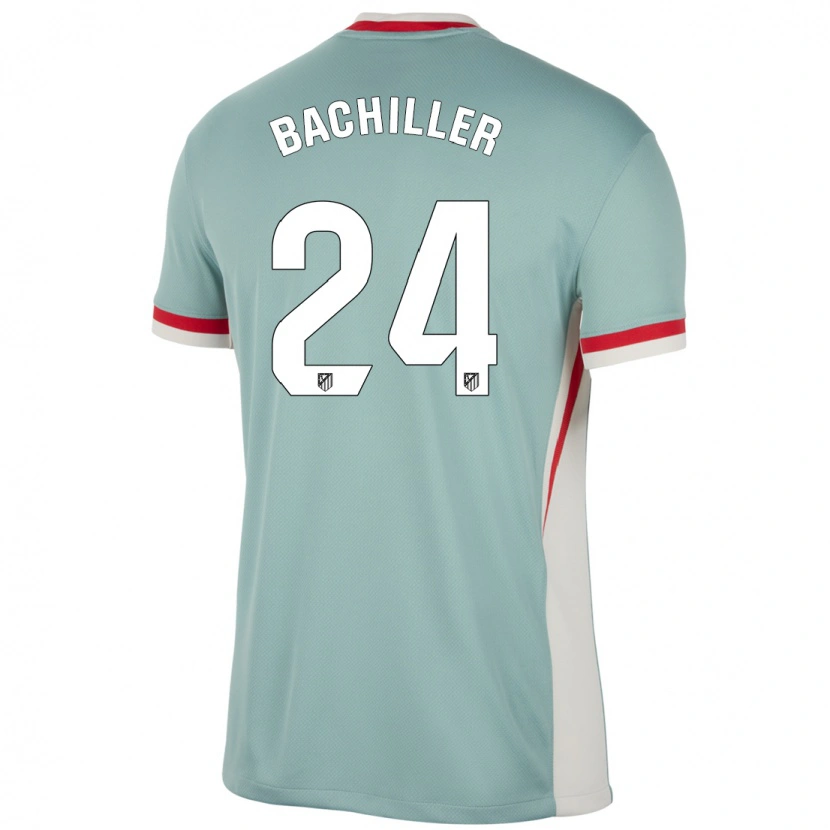Danxen Hombre Camiseta Iker Bachiller #24 Beige Claro Azul 2ª Equipación 2024/25 La Camisa México