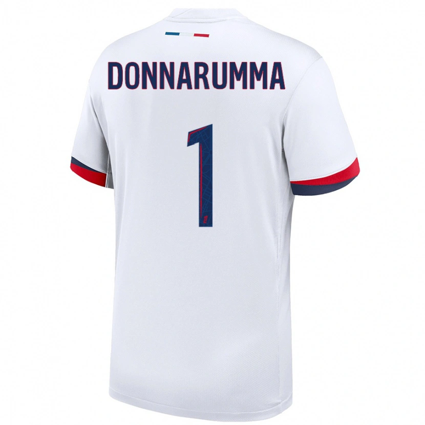 Danxen Hombre Camiseta Gianluigi Donnarumma #1 Blanco Azul Rojo 2ª Equipación 2024/25 La Camisa México
