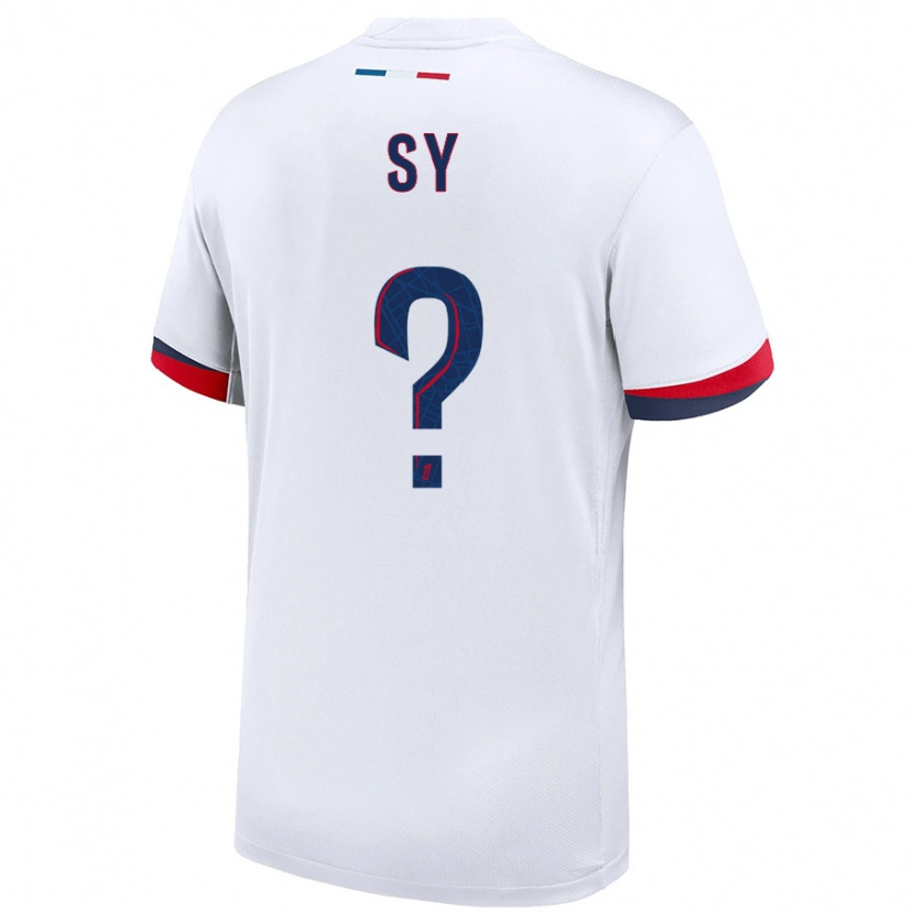 Danxen Hombre Camiseta Bocar Sy #0 Blanco Azul Rojo 2ª Equipación 2024/25 La Camisa México