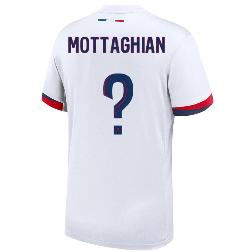 Danxen Hombre Camiseta Keyvan Mottaghian #0 Blanco Azul Rojo 2ª Equipación 2024/25 La Camisa México