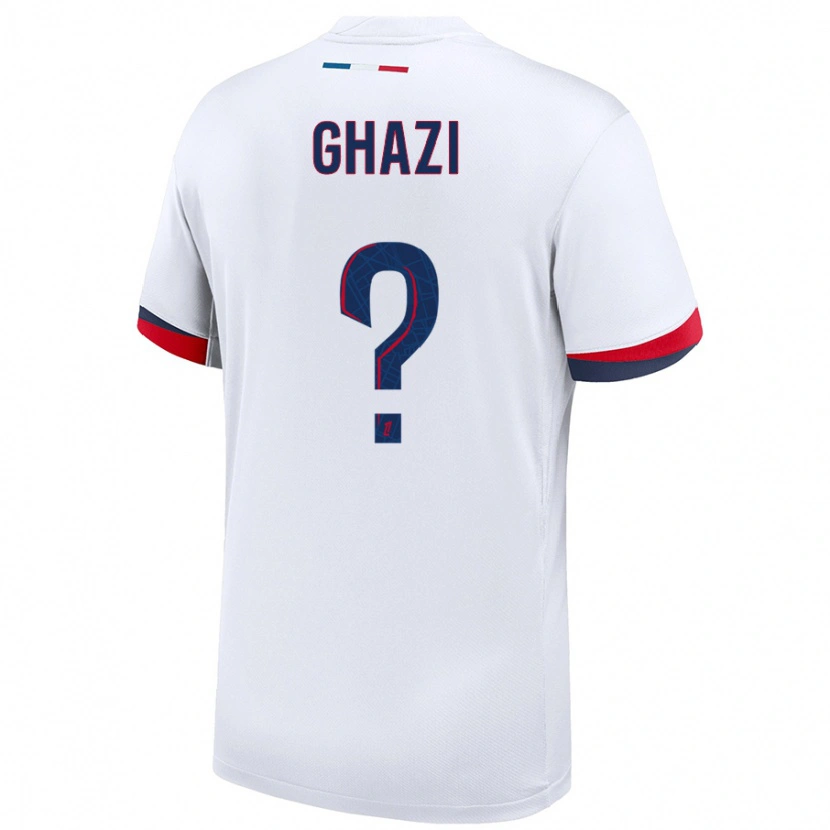 Danxen Hombre Camiseta Yacine Ghazi #0 Blanco Azul Rojo 2ª Equipación 2024/25 La Camisa México