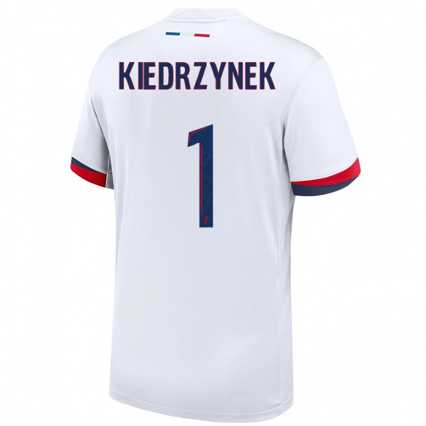 Danxen Hombre Camiseta Katarzyna Kiedrzynek #1 Blanco Azul Rojo 2ª Equipación 2024/25 La Camisa México