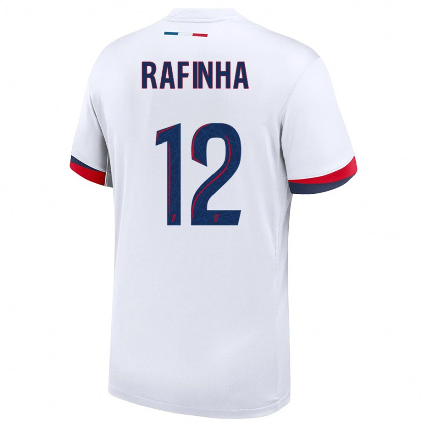 Danxen Hombre Camiseta Rafinha #12 Blanco Azul Rojo 2ª Equipación 2024/25 La Camisa México