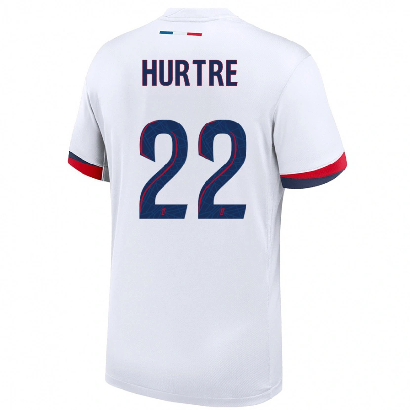 Danxen Hombre Camiseta Oceane Hurtre #22 Blanco Azul Rojo 2ª Equipación 2024/25 La Camisa México