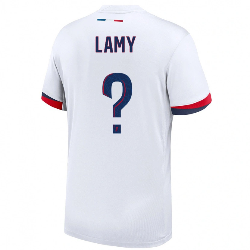 Danxen Hombre Camiseta Hugo Lamy #0 Blanco Azul Rojo 2ª Equipación 2024/25 La Camisa México