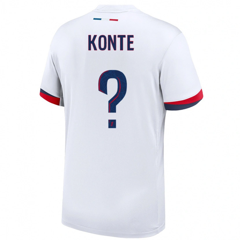 Danxen Hombre Camiseta Maeta Konte #0 Blanco Azul Rojo 2ª Equipación 2024/25 La Camisa México