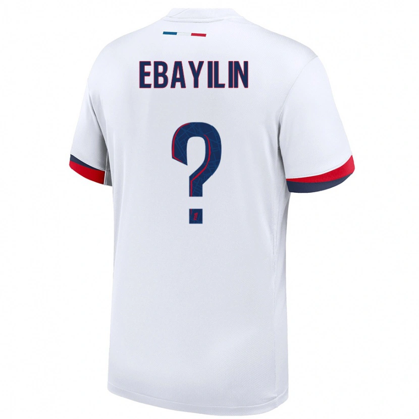 Danxen Hombre Camiseta Anais Ebayilin #0 Blanco Azul Rojo 2ª Equipación 2024/25 La Camisa México