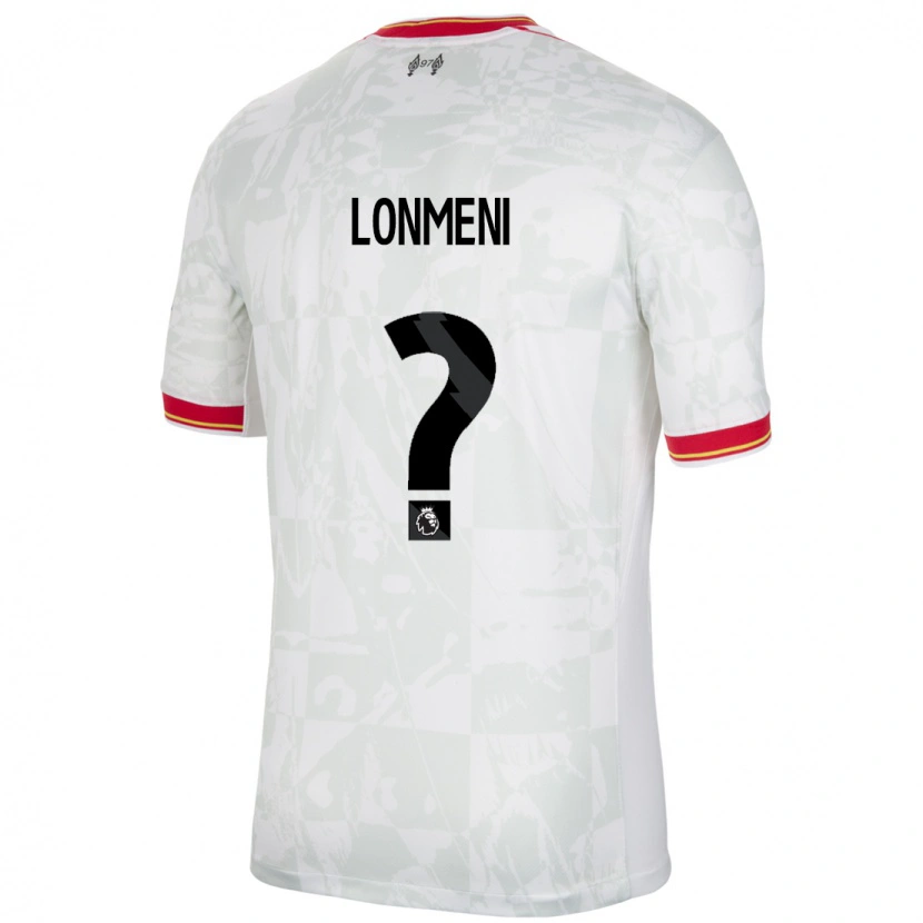 Danxen Hombre Camiseta Scofield Lonmeni #0 Blanco Rojo Negro Equipación Tercera 2024/25 La Camisa México