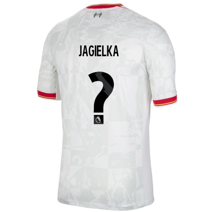 Danxen Hombre Camiseta Zac Jagielka #0 Blanco Rojo Negro Equipación Tercera 2024/25 La Camisa México