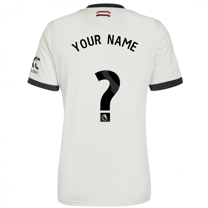 Danxen Hombre Camiseta Su Nombre #0 Blanquecino Equipación Tercera 2024/25 La Camisa México
