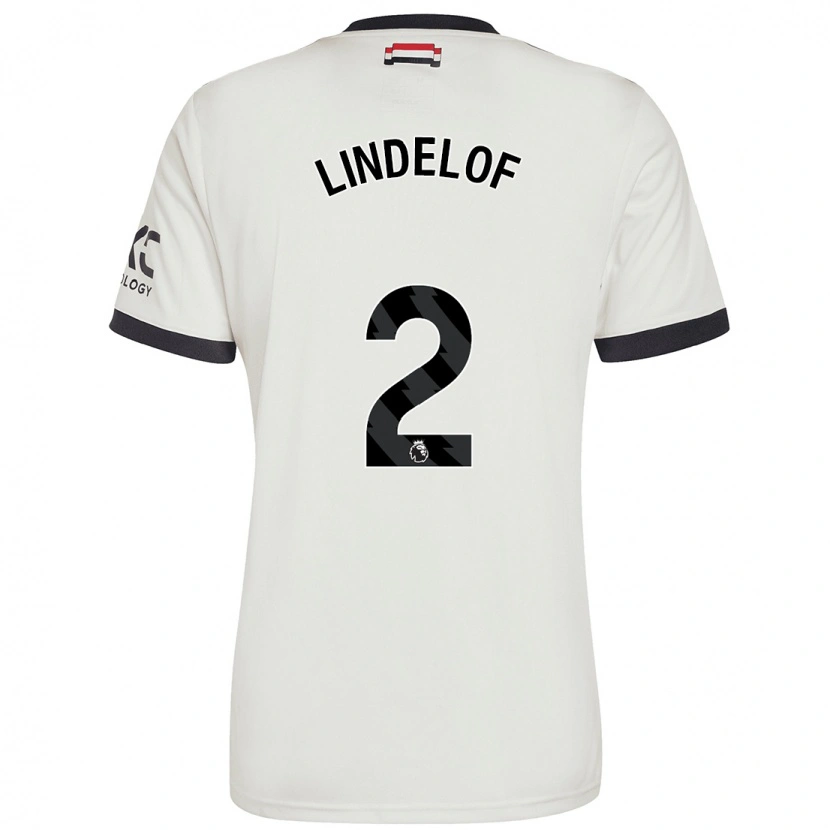 Danxen Hombre Camiseta Victor Lindelöf #2 Blanquecino Equipación Tercera 2024/25 La Camisa México
