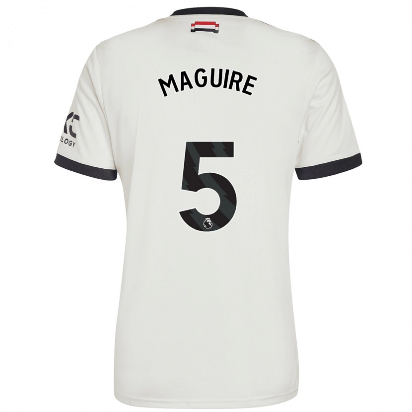 Danxen Hombre Camiseta Harry Maguire #5 Blanquecino Equipación Tercera 2024/25 La Camisa México