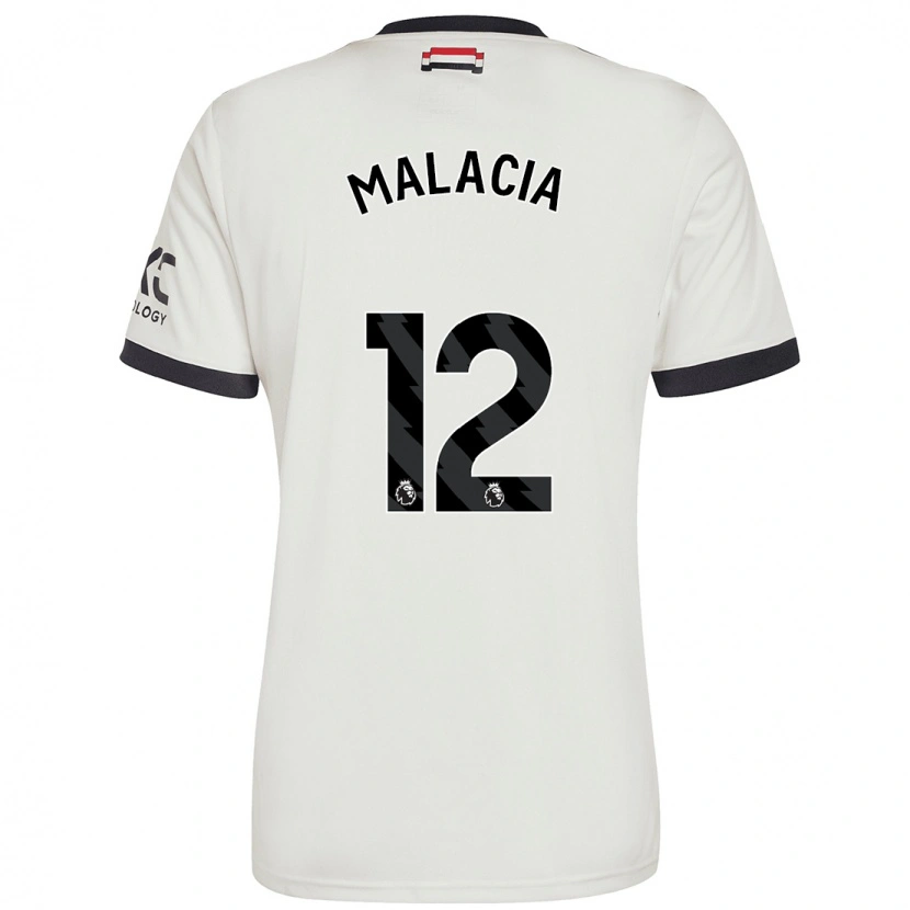 Danxen Hombre Camiseta Tyrell Malacia #12 Blanquecino Equipación Tercera 2024/25 La Camisa México
