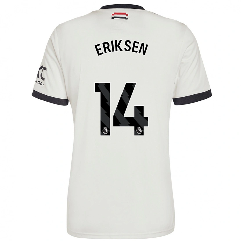 Danxen Hombre Camiseta Christian Eriksen #14 Blanquecino Equipación Tercera 2024/25 La Camisa México