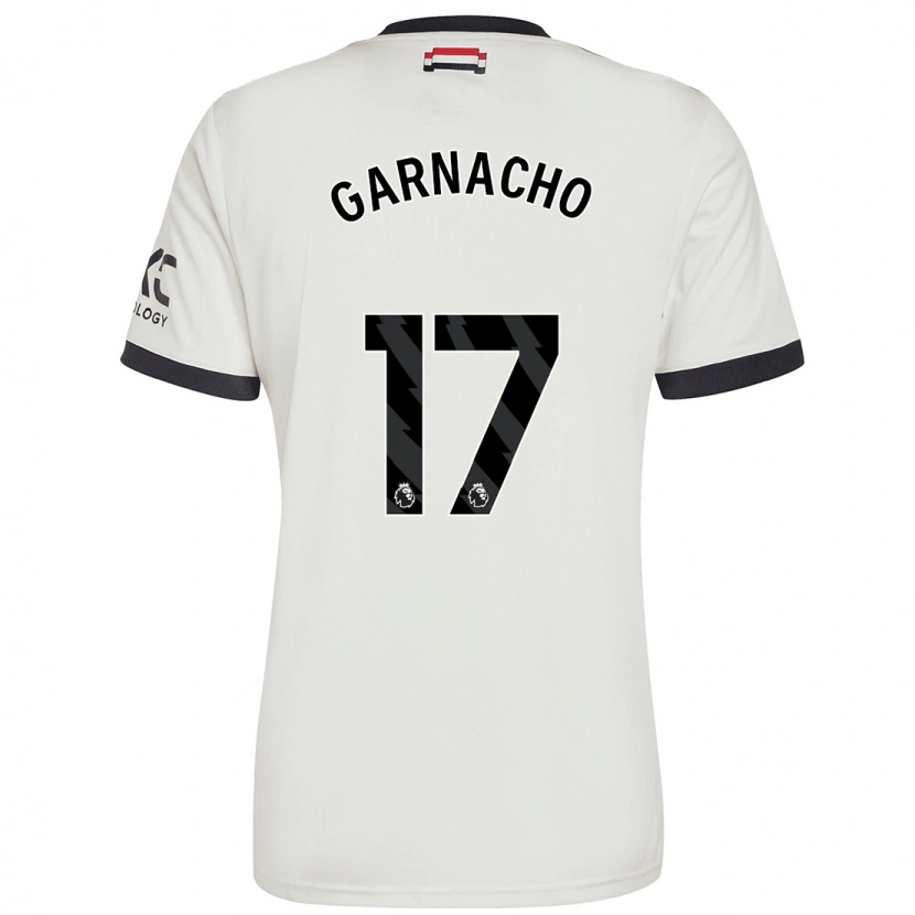 Danxen Hombre Camiseta Alejandro Garnacho #17 Blanquecino Equipación Tercera 2024/25 La Camisa México