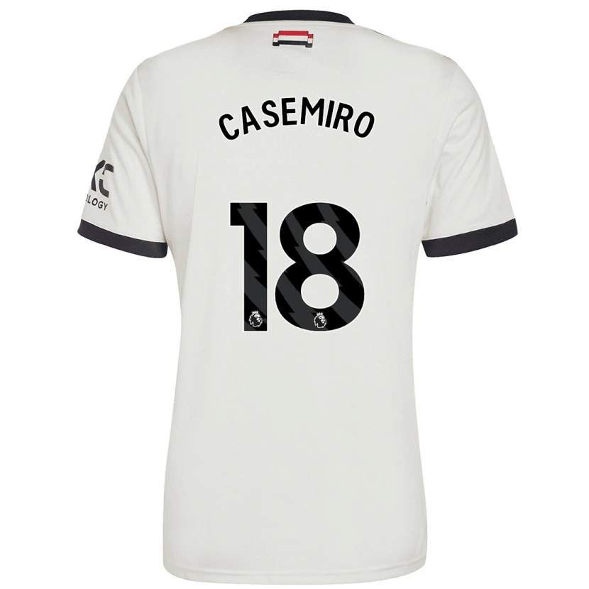Danxen Hombre Camiseta Casemiro #18 Blanquecino Equipación Tercera 2024/25 La Camisa México