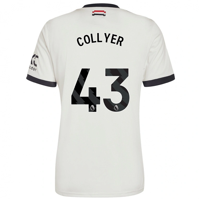Danxen Hombre Camiseta Toby Collyer #43 Blanquecino Equipación Tercera 2024/25 La Camisa México