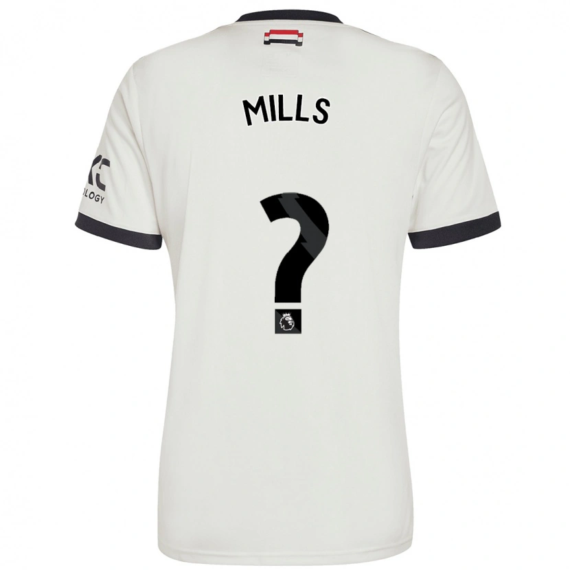 Danxen Hombre Camiseta Albert Mills #0 Blanquecino Equipación Tercera 2024/25 La Camisa México