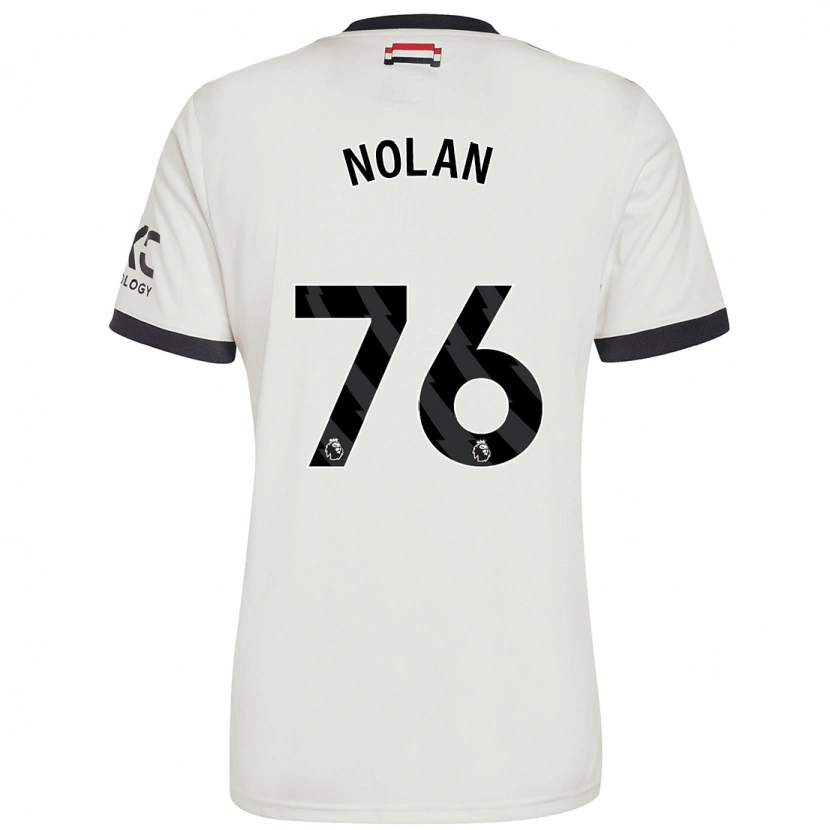 Danxen Hombre Camiseta James Nolan #76 Blanquecino Equipación Tercera 2024/25 La Camisa México