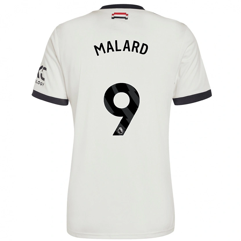 Danxen Hombre Camiseta Melvine Malard #9 Blanquecino Equipación Tercera 2024/25 La Camisa México