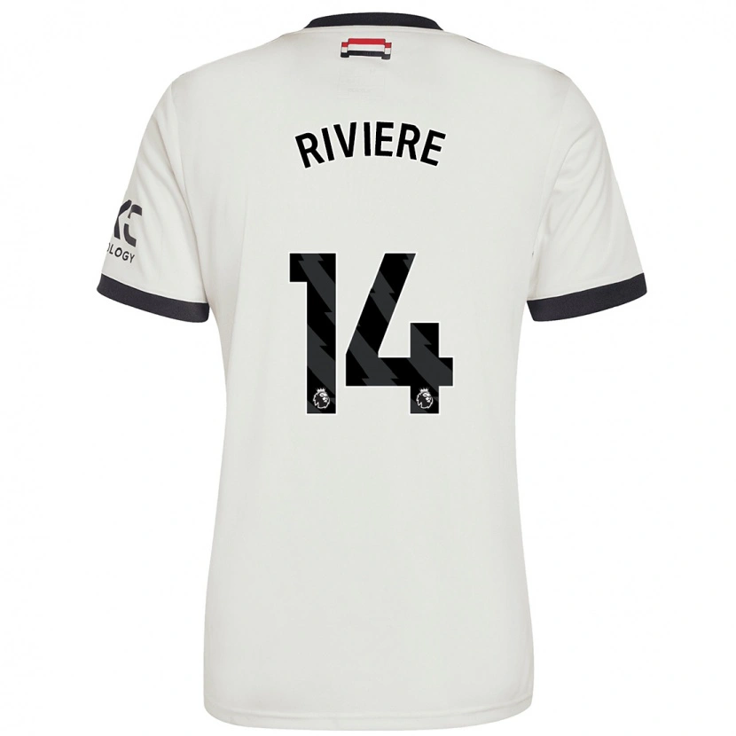 Danxen Hombre Camiseta Jayde Riviere #14 Blanquecino Equipación Tercera 2024/25 La Camisa México