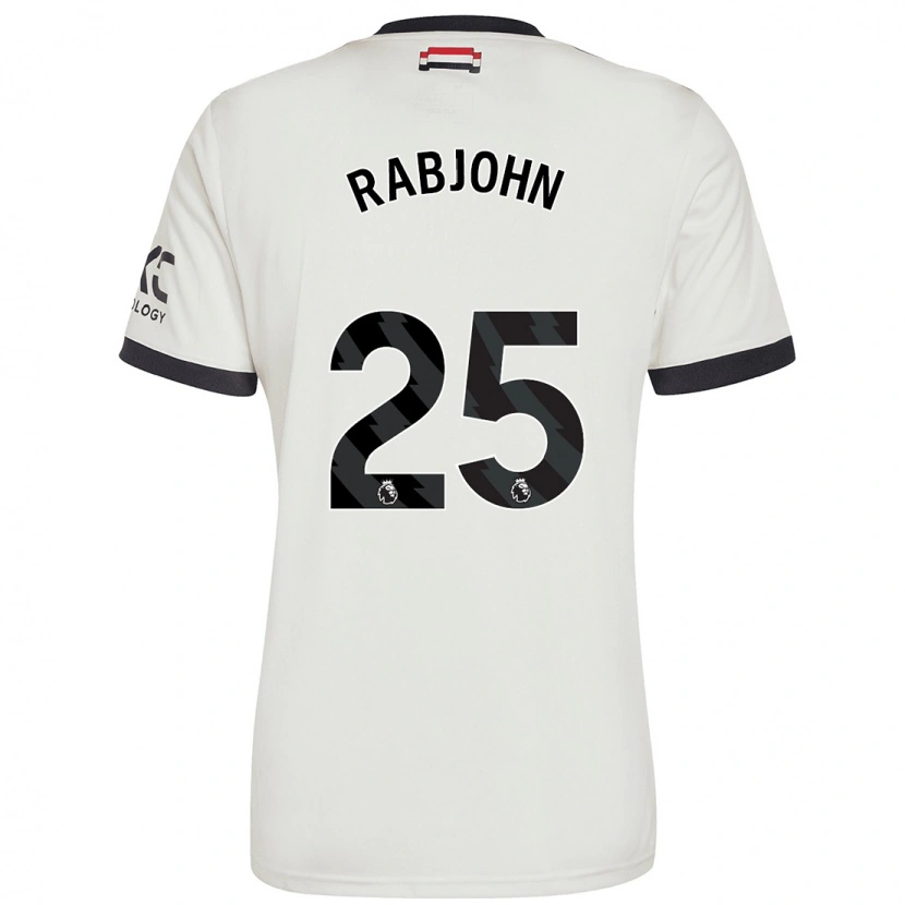 Danxen Hombre Camiseta Evie Rabjohn #25 Blanquecino Equipación Tercera 2024/25 La Camisa México