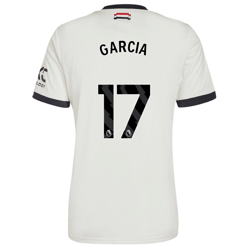 Danxen Hombre Camiseta Lucia Garcia #17 Blanquecino Equipación Tercera 2024/25 La Camisa México