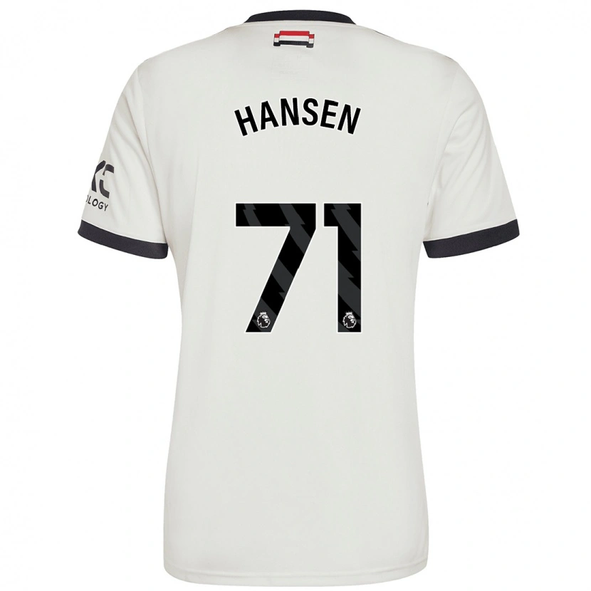 Danxen Hombre Camiseta Isak Hansen-Aaroen #71 Blanquecino Equipación Tercera 2024/25 La Camisa México
