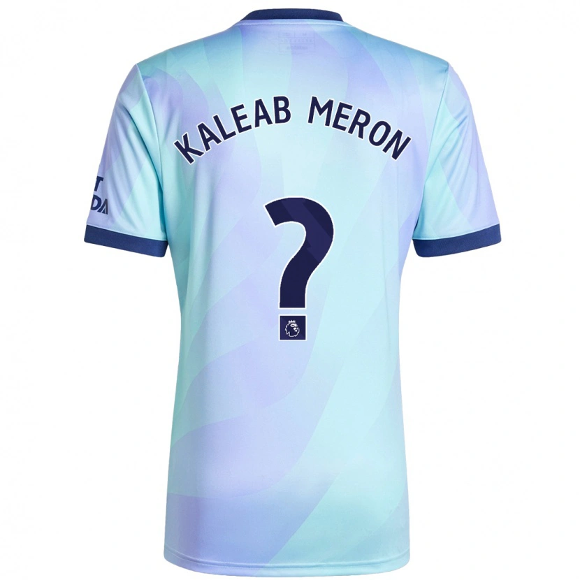 Danxen Hombre Camiseta Kaleab Meron #0 Agua Equipación Tercera 2024/25 La Camisa México