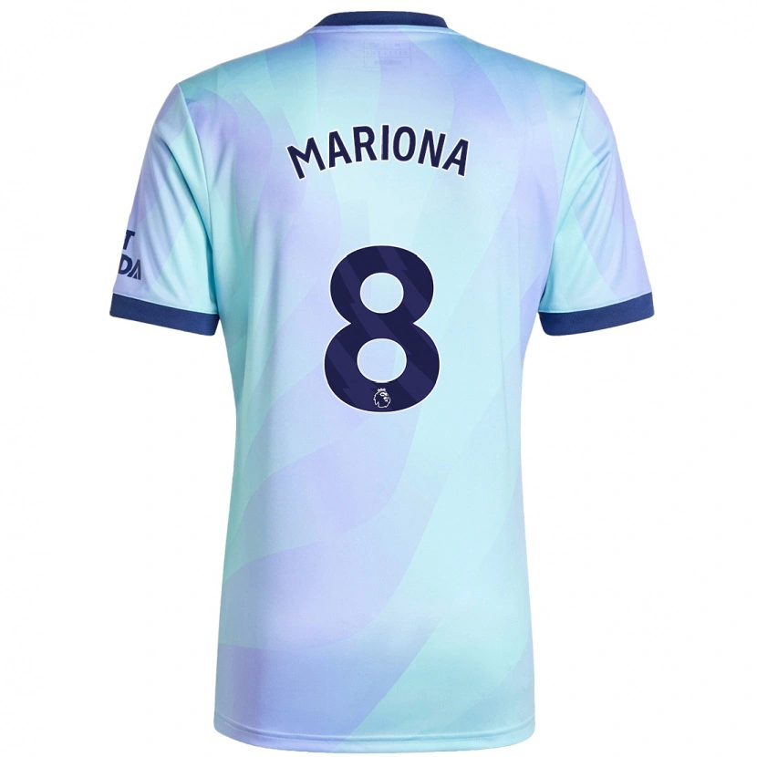 Danxen Hombre Camiseta Mariona Caldentey #8 Agua Equipación Tercera 2024/25 La Camisa México