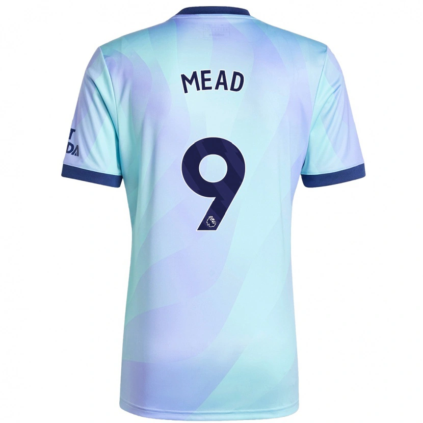Danxen Hombre Camiseta Beth Mead #9 Agua Equipación Tercera 2024/25 La Camisa México