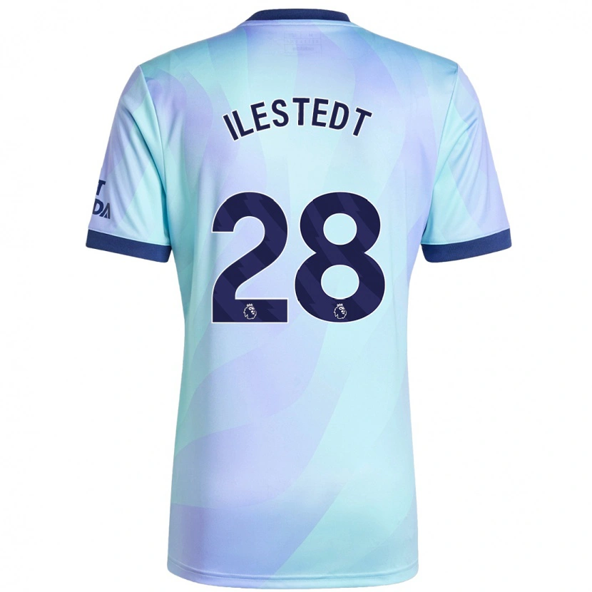 Danxen Hombre Camiseta Amanda Ilestedt #28 Agua Equipación Tercera 2024/25 La Camisa México
