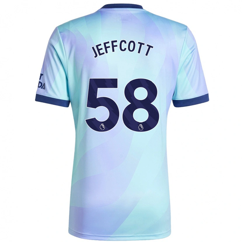 Danxen Hombre Camiseta Henry Jeffcott #58 Agua Equipación Tercera 2024/25 La Camisa México