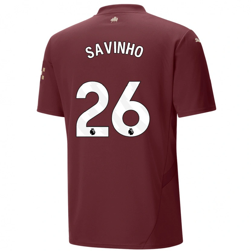 Danxen Hombre Camiseta Savinho #26 Granate Equipación Tercera 2024/25 La Camisa México