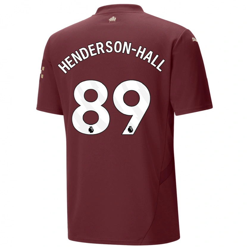 Danxen Hombre Camiseta Matty Henderson-Hall #89 Granate Equipación Tercera 2024/25 La Camisa México