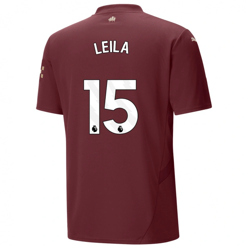 Danxen Hombre Camiseta Leila Ouahabi #15 Granate Equipación Tercera 2024/25 La Camisa México