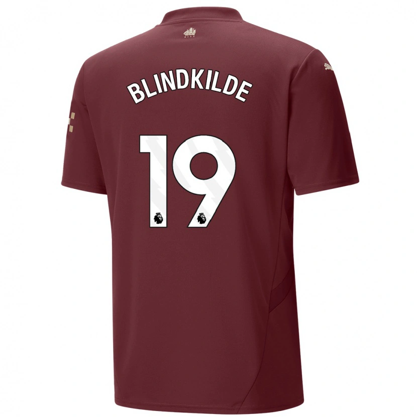 Danxen Hombre Camiseta Laura Blindkilde Brown #19 Granate Equipación Tercera 2024/25 La Camisa México