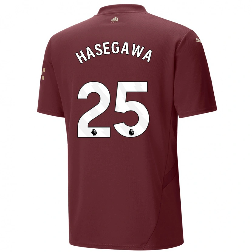 Danxen Hombre Camiseta Yui Hasegawa #25 Granate Equipación Tercera 2024/25 La Camisa México