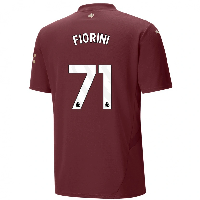 Danxen Hombre Camiseta Lewis Fiorini #71 Granate Equipación Tercera 2024/25 La Camisa México