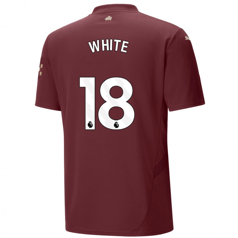 Danxen Hombre Camiseta Ellen White #18 Granate Equipación Tercera 2024/25 La Camisa México