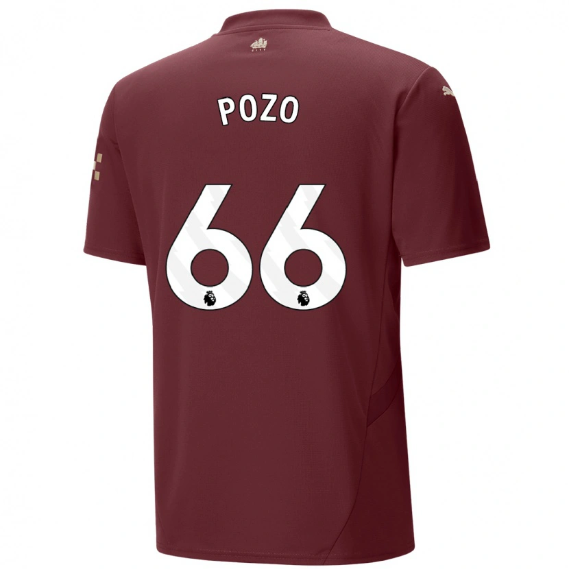 Danxen Hombre Camiseta Iker Pozo #66 Granate Equipación Tercera 2024/25 La Camisa México
