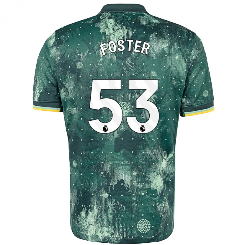 Danxen Hombre Camiseta Brooklyn Lyons-Foster #53 Verde Menta Equipación Tercera 2024/25 La Camisa México